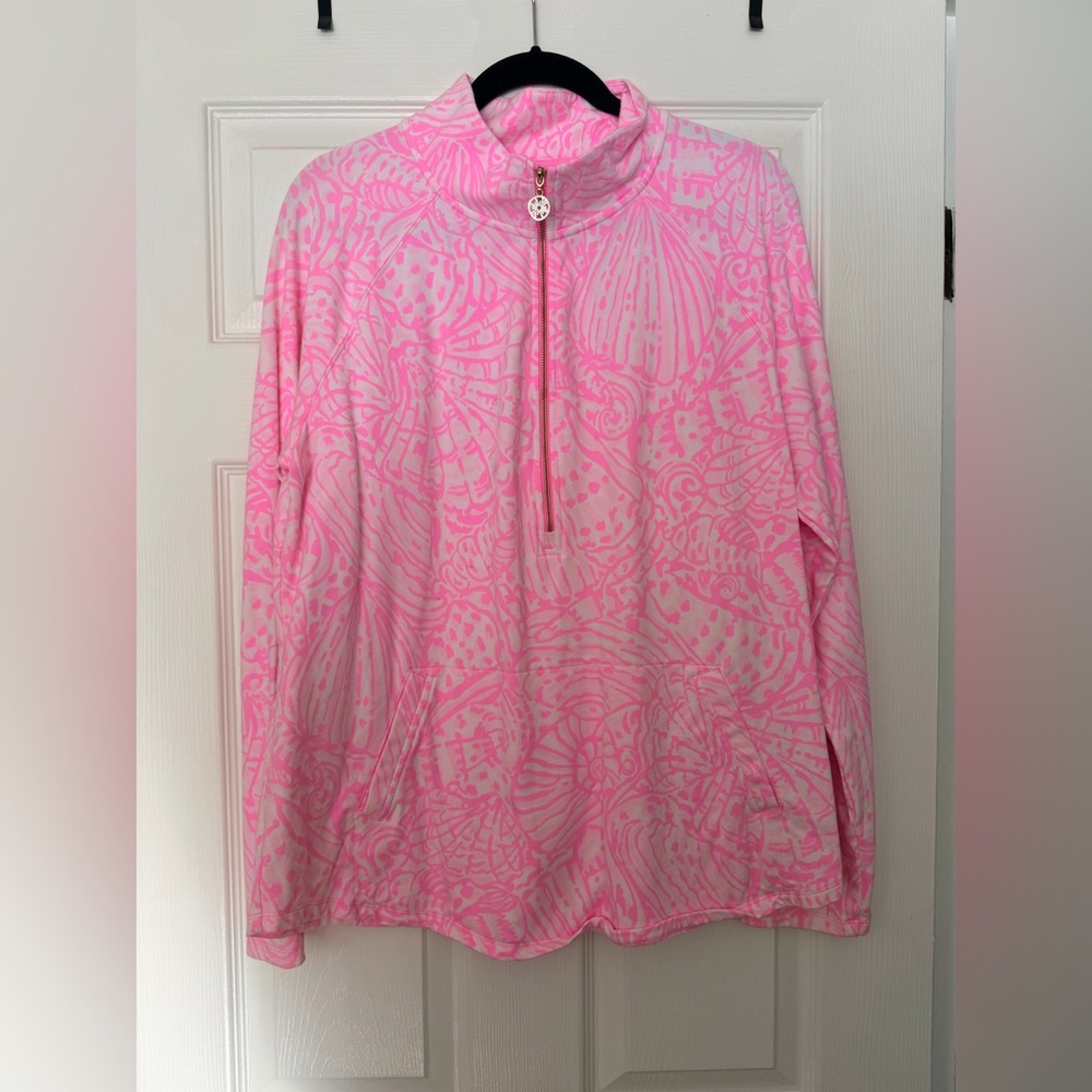 Lilly Pulitzer Skipper Popover in Pink Shells XXL